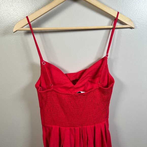 Hello Molly My Standards Maxi Dress Size 4 Red Assymetrical Event Party Wedding - Picture 10 of 12